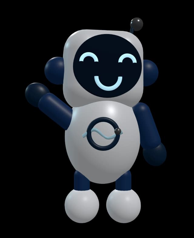 Zen, the BaricZen mascot, waving
